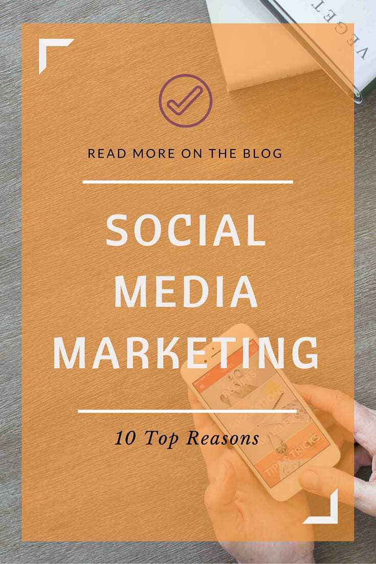 The Top 10 Reasons you need to be marketing your business on social media. Social Media Marketing by Rhoda Design Studio. Click to read more!