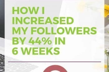 There are 6 easy steps that I implemented on my Pinterest account. I increased my Pinterest followers by 44% in 6 weeks. Read more!