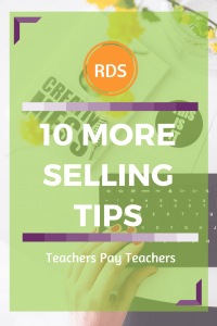 10 More Selling Basics of Selling TPT resources. Free Checklist.