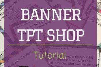 Creating a rotating banner on Teachers Pay Teachers. Video Tutorial and PDF. Rhoda Design Studio
