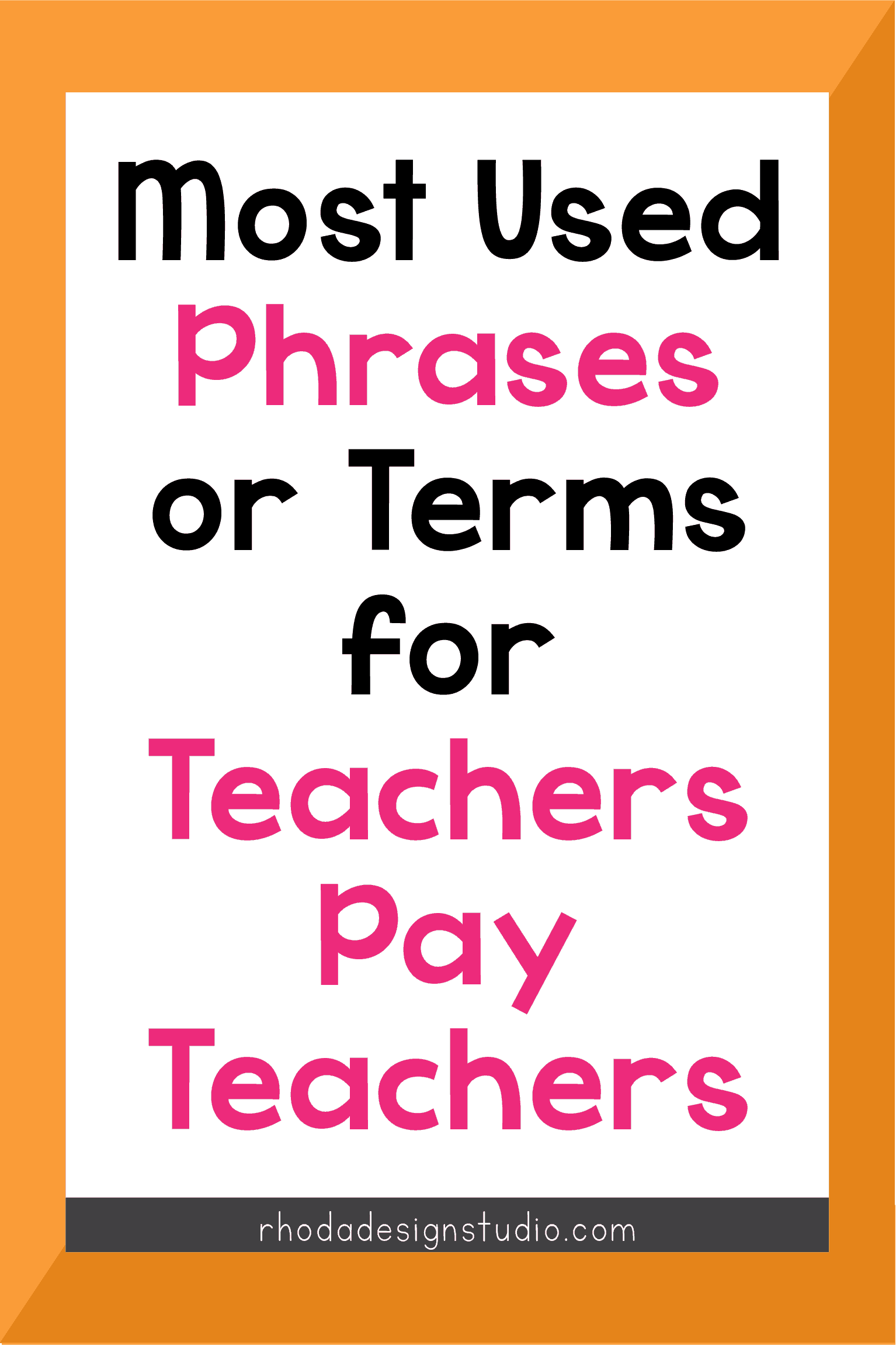 The 9 most common words used by teachers who sell on Teachers Pay Teachers. Get started with your side hustle and learn the terms. Click to read more.