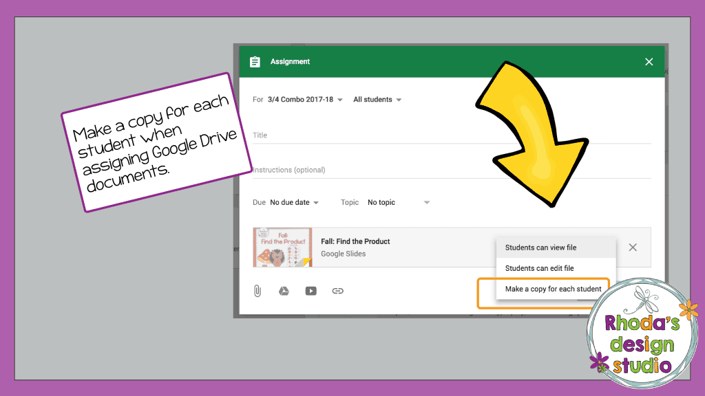 Assigning Google Slides is a great way to use Google Classroom for Math Practice. Click here to read more.