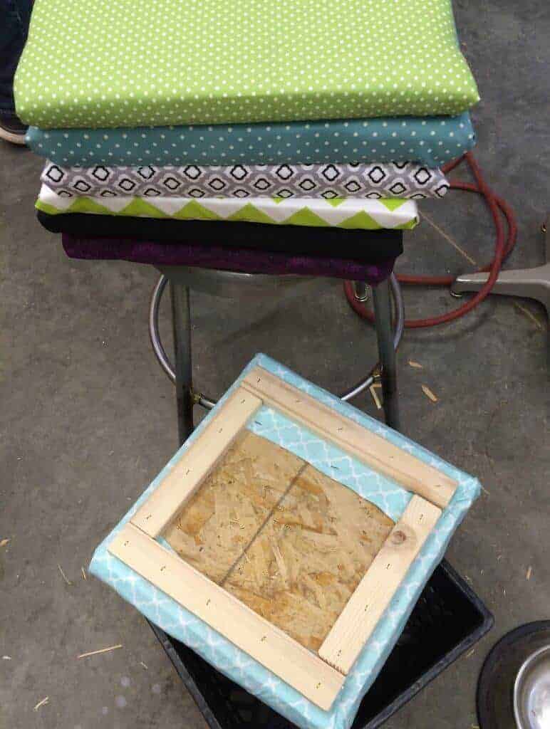 DIY Crate Stool for your classroom, kids room, or dorm room. Great way to have a seat and store things as well. Rhoda Design Studio