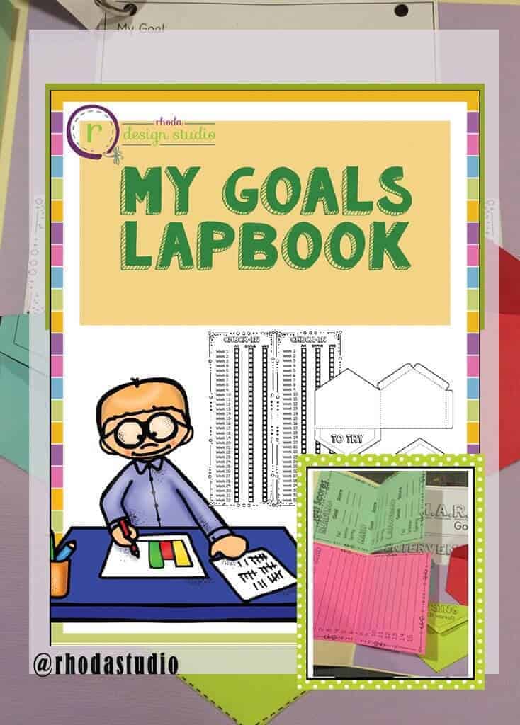 My Goals Lapbook by Rhoda Design Studio. Tracking MAPs test goals and Lexile reading levels.