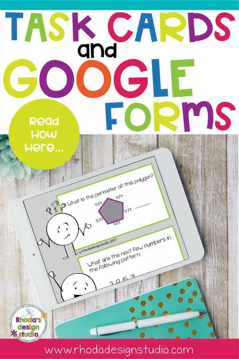 Use Google Forms and Task Cards Together