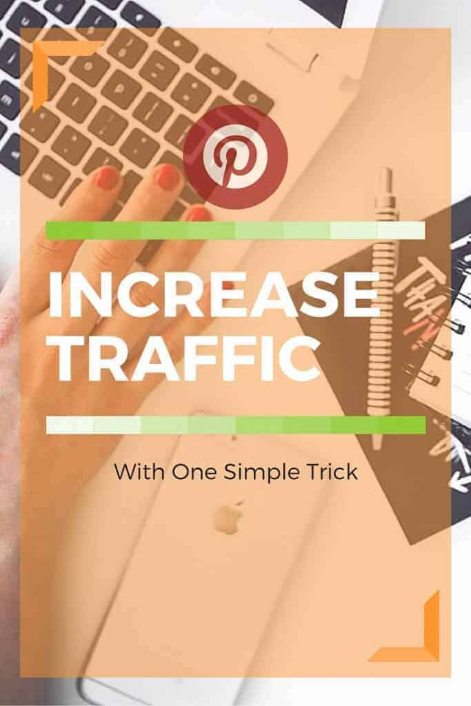 This one simple trick will increase Pinterest traffic. Pinterest marketing is easy when you know some of the secrets. Click to learn more.