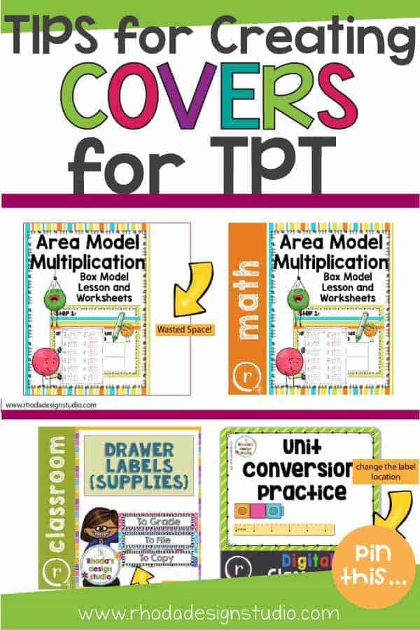 Get tips on how to create a cover for TPT products. Make great product covers and get potential buyers attention.