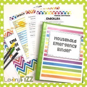 An emergency household binder to organize your files, legal documents, and important information.