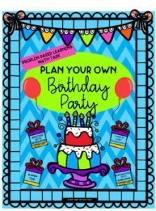 Plan your own birthday party. Project learning homework sheets. k-5 math teaching resources for teachers in the classroom. 