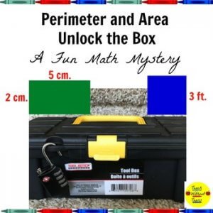 Perimeter and Area unlock the box math mystery. k-5 math teaching resources for teachers in the classroom. 