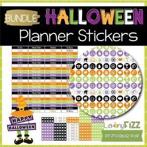Halloween Planner Stickers for Schedules and Daily To do lists.