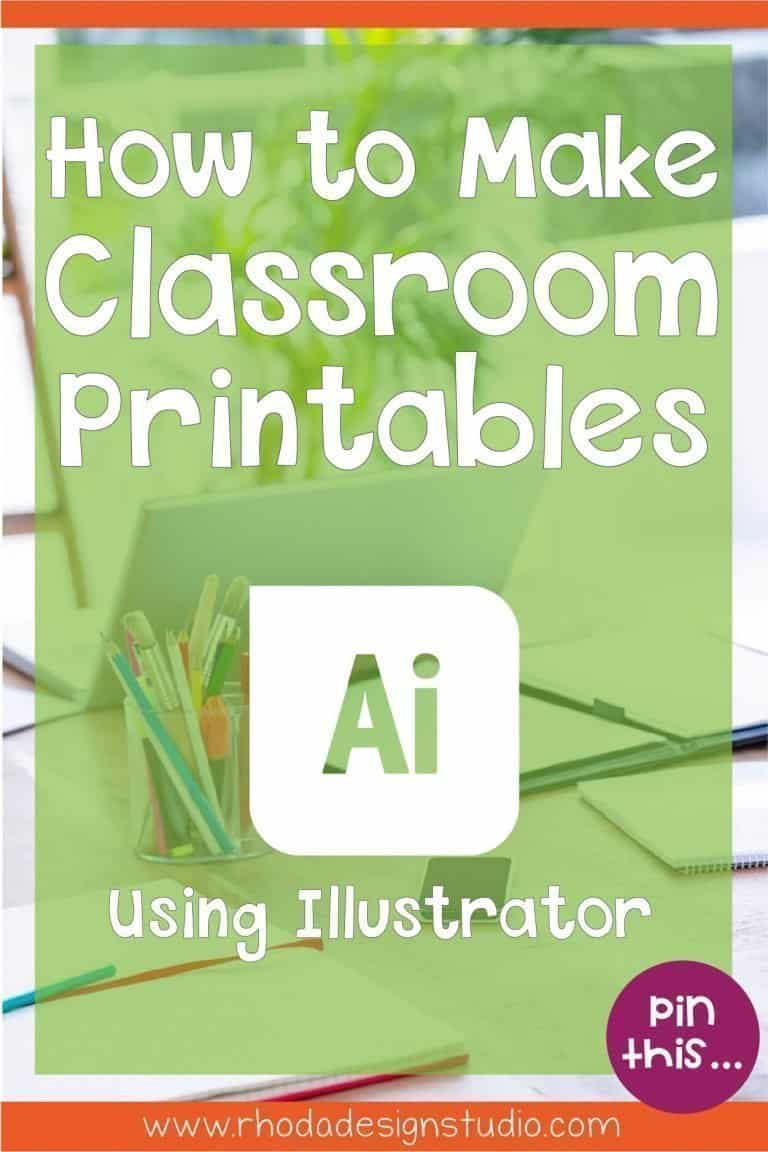 How to Make Worksheets for Your Classroom Using Illustrator