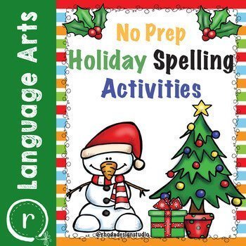 No Prep Christmas spelling activities. Learn to make more money by selling on Teachers Pay Teachers.