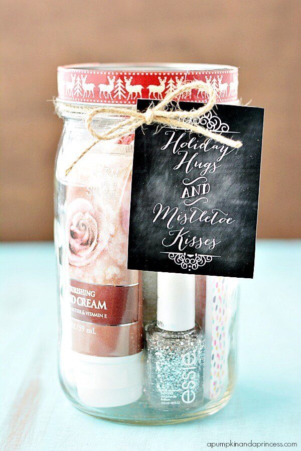 a pedi-in-a-jar teacher Christmas gifts