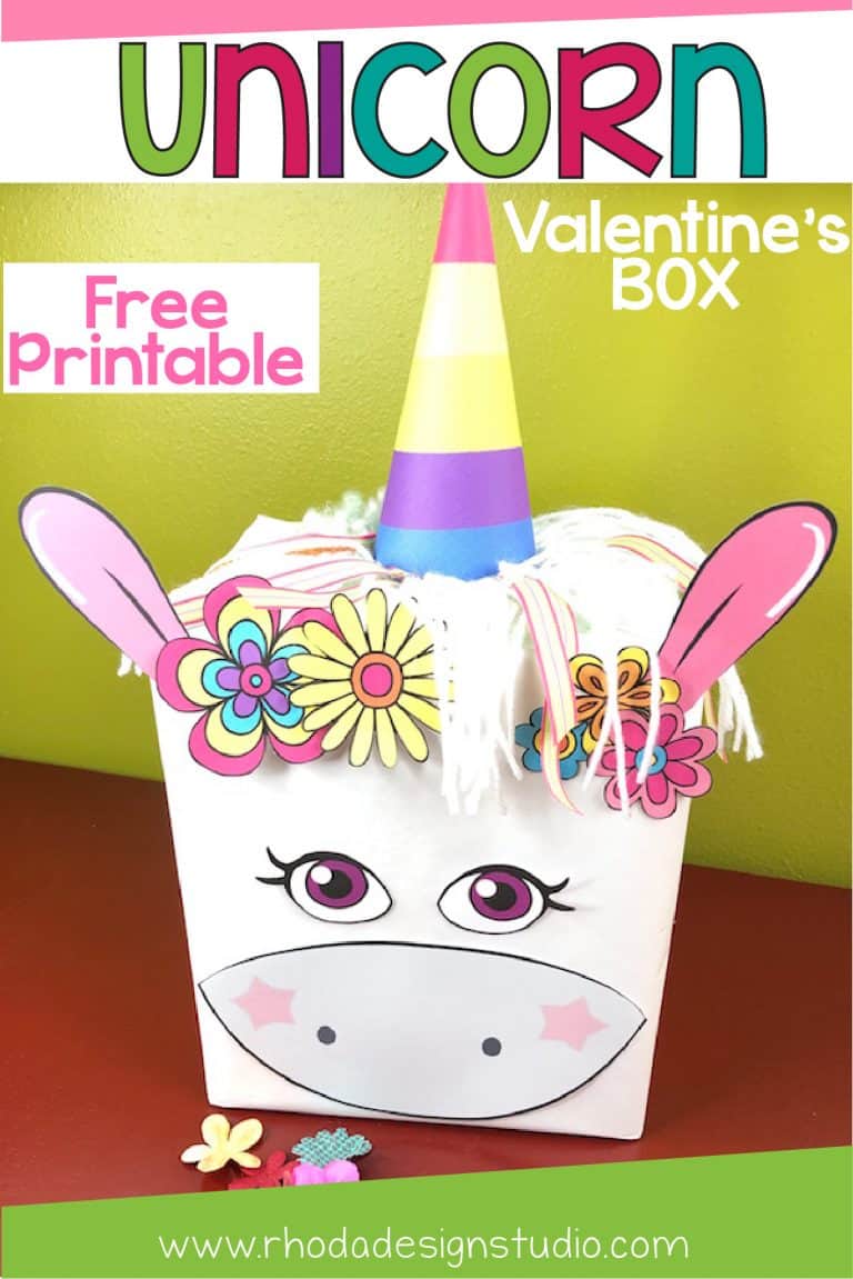 Quick Whimsical Unicorn Valentines Box for Students and Teachers