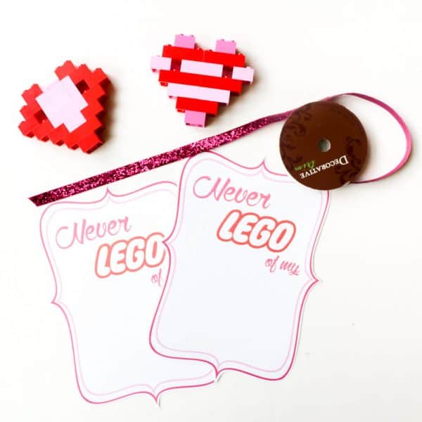 lego heart valentines crafts for science and math lessons