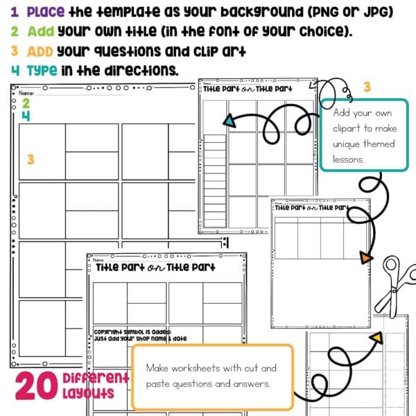 worksheet-template-directions