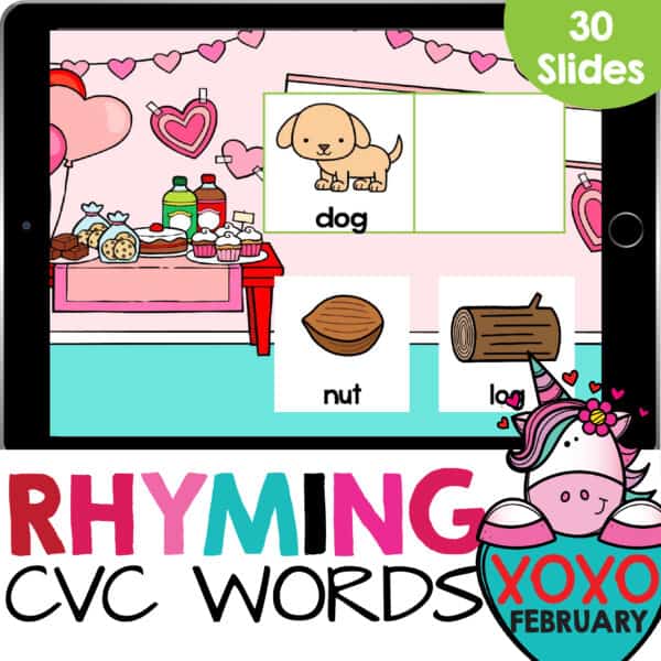 rhyming cvc words match the picture
