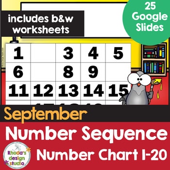 number sequence number chart 1-20