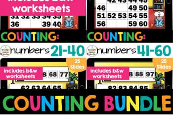 number charts for numbers 1-100