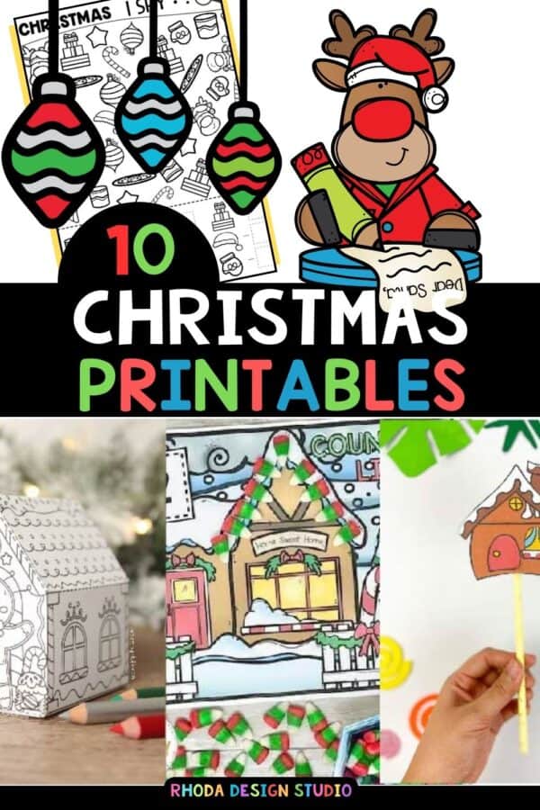 10 christmas printable craft and activities for kids