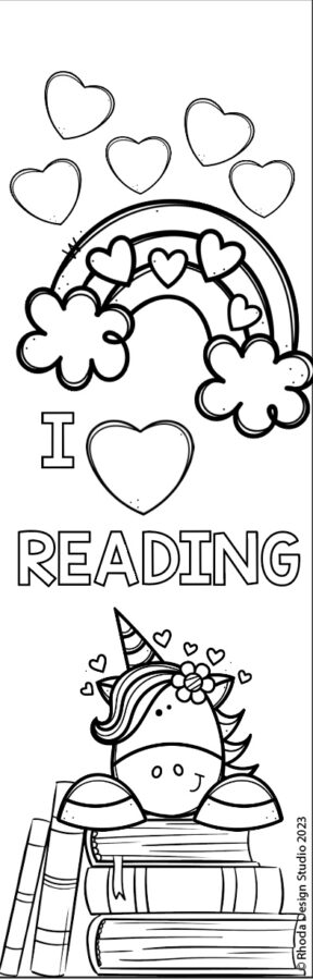 whimsical-unicorn-i-love-to-read-bookmark