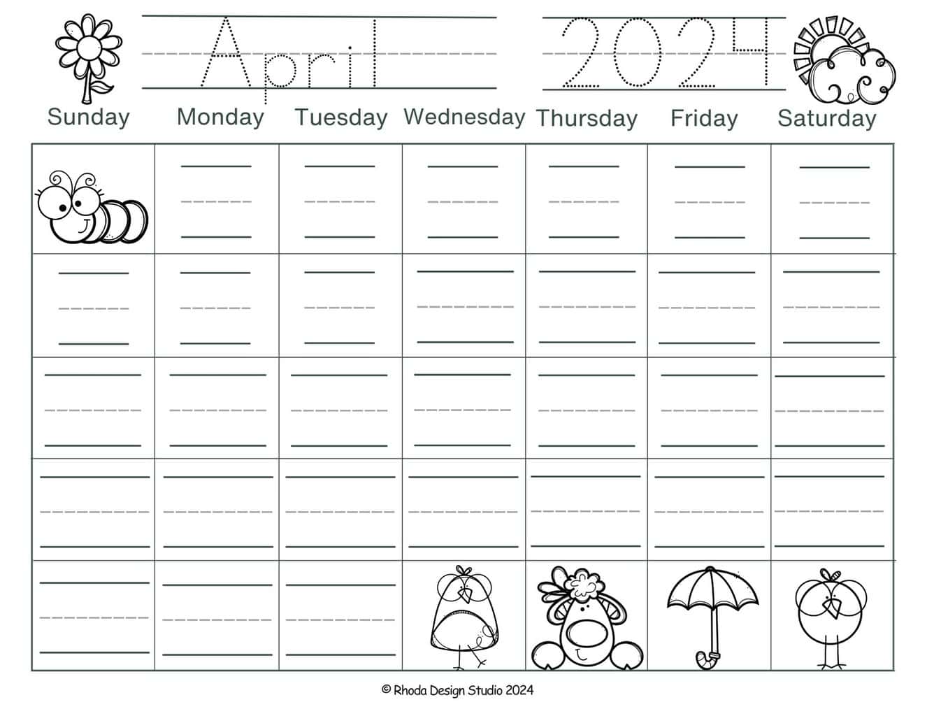 traceable-numbers-april-calendar-fill-in-numbers