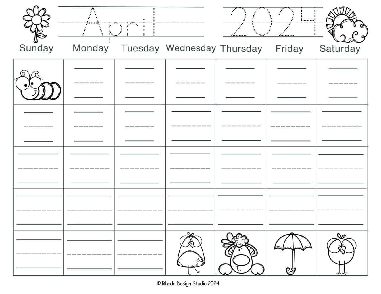 traceable-numbers-april-calendar-fill-in-numbers