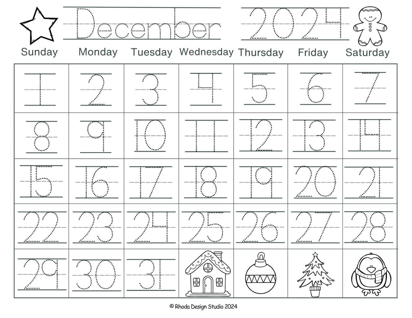 traceable-numbers-december-calendar-with-numbers