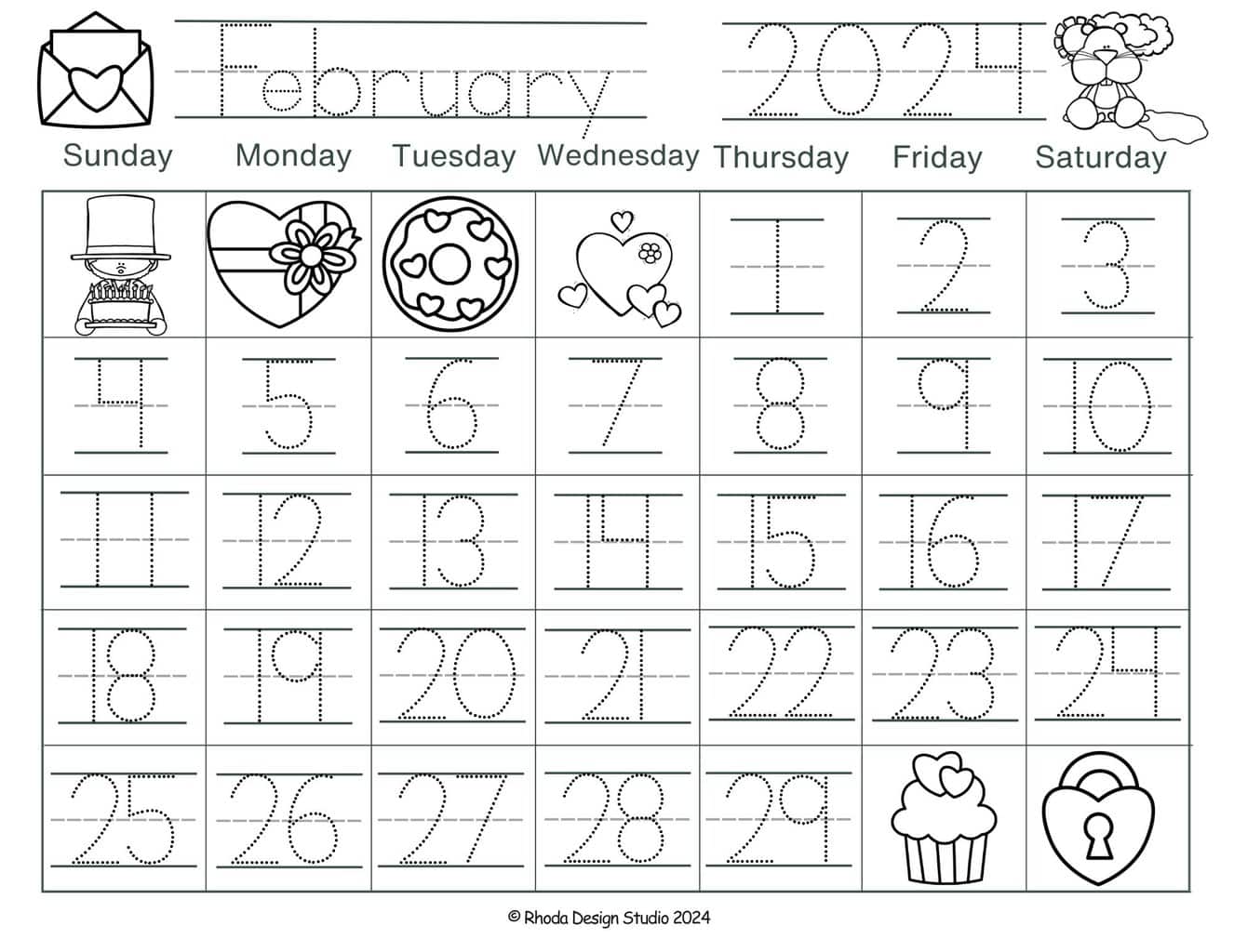 traceable-numbers-february-calendar-with-numbers