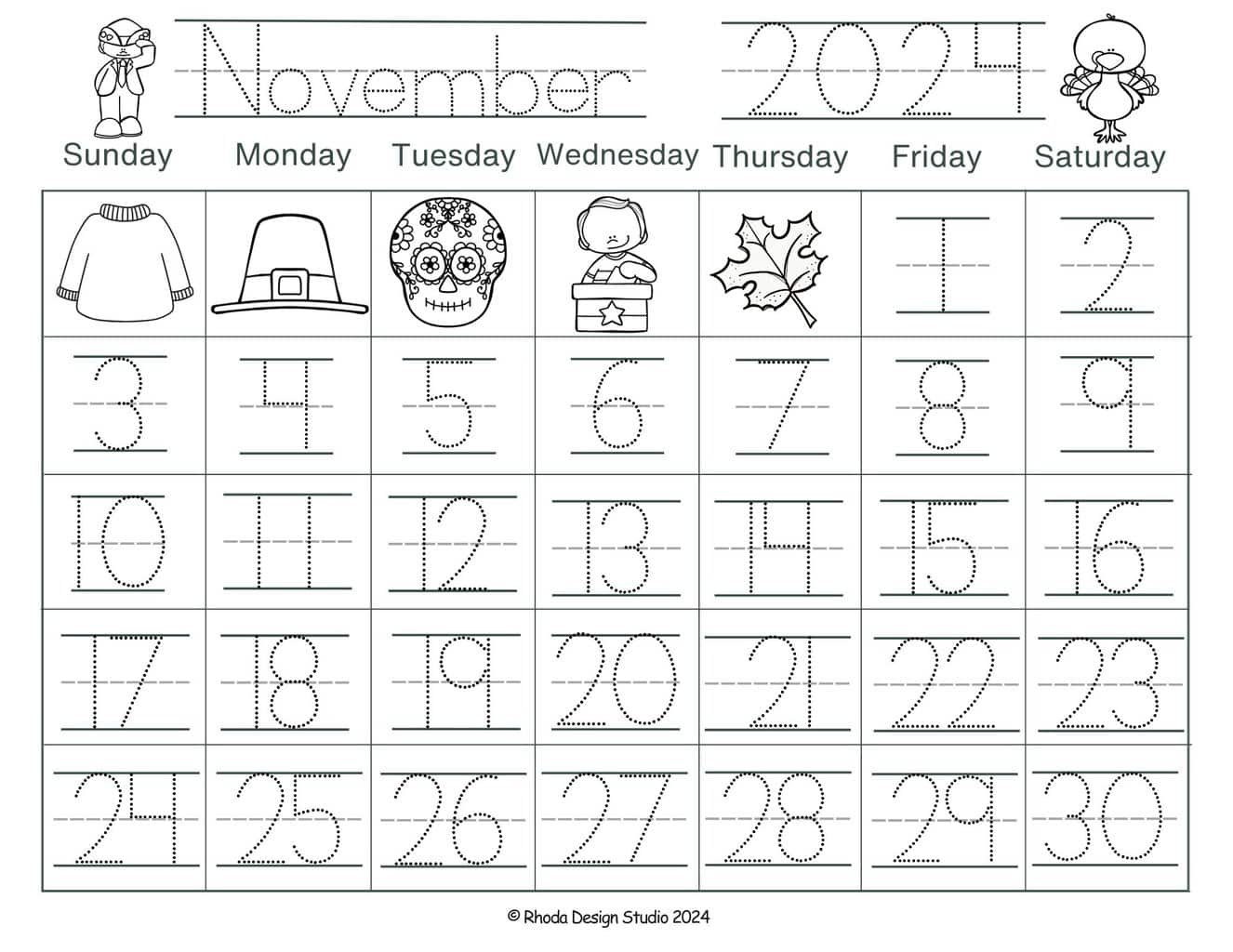 traceable-numbers-november-calendar-with-numbers