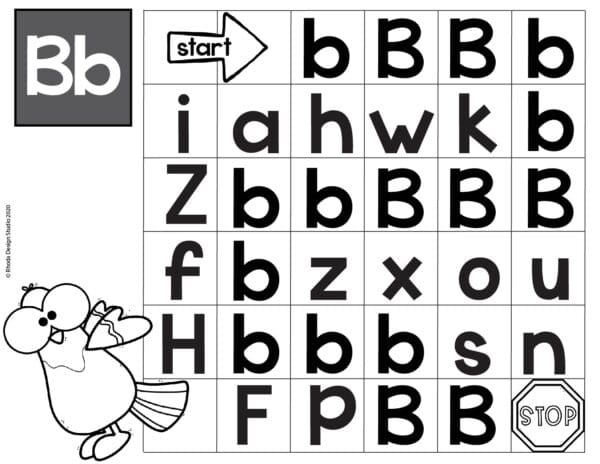 Alphabet_Maze_worksheet_Letter-B