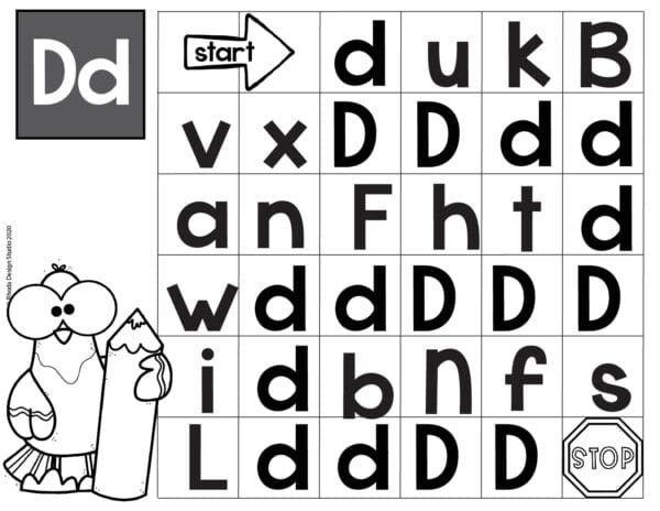 Alphabet_Maze_worksheet_Letter-D