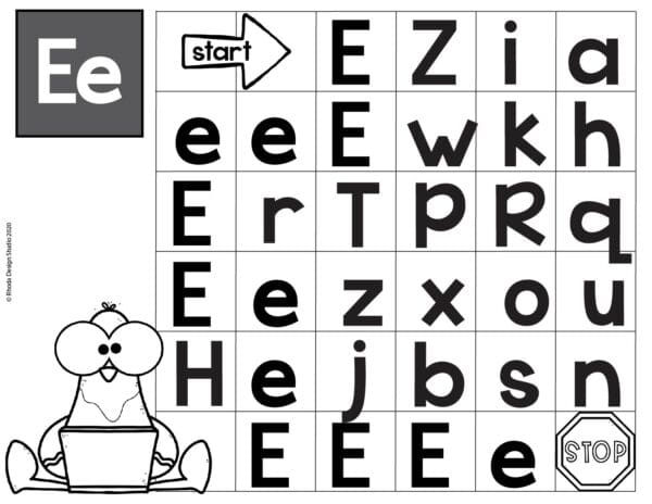 Alphabet_Maze_worksheet_Letter-E