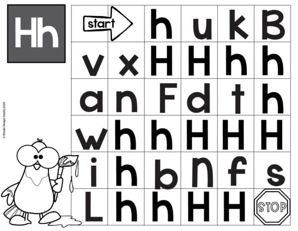 Alphabet_Maze_worksheet_Letter-H