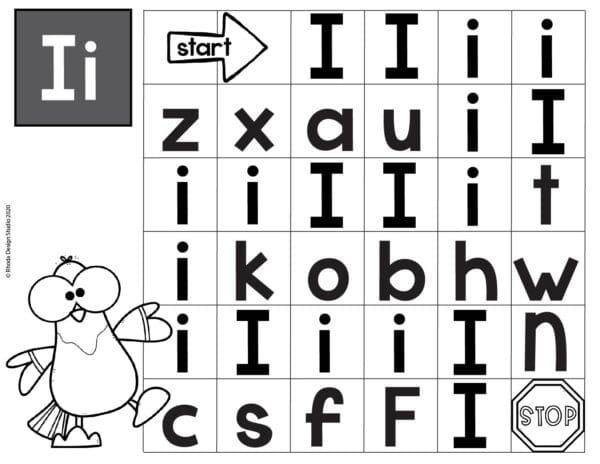 Alphabet_Maze_worksheet_Letter-I