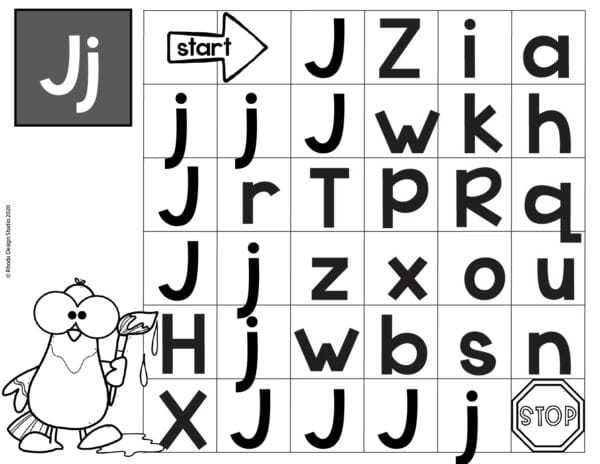 Alphabet_Maze_worksheet_Letter-J