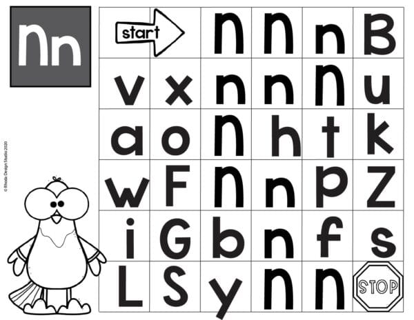 Alphabet_Maze_worksheet_Letter-N