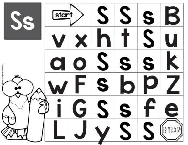 Alphabet_Maze_worksheet_Letter-S
