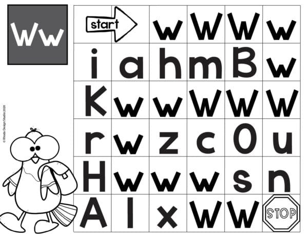 Alphabet_Maze_worksheet_Letter-W