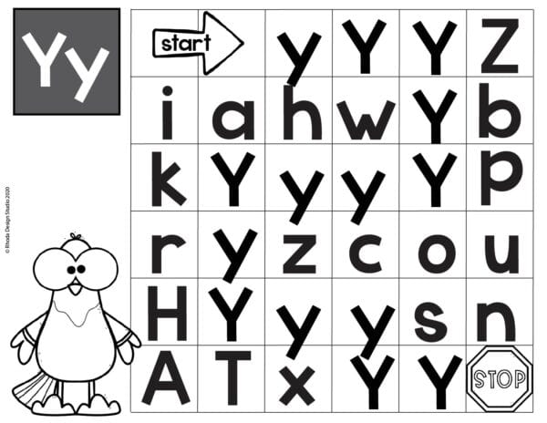 Alphabet_Maze_worksheet_Letter-Y