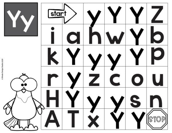 Alphabet_Maze_worksheet_Letter-Y