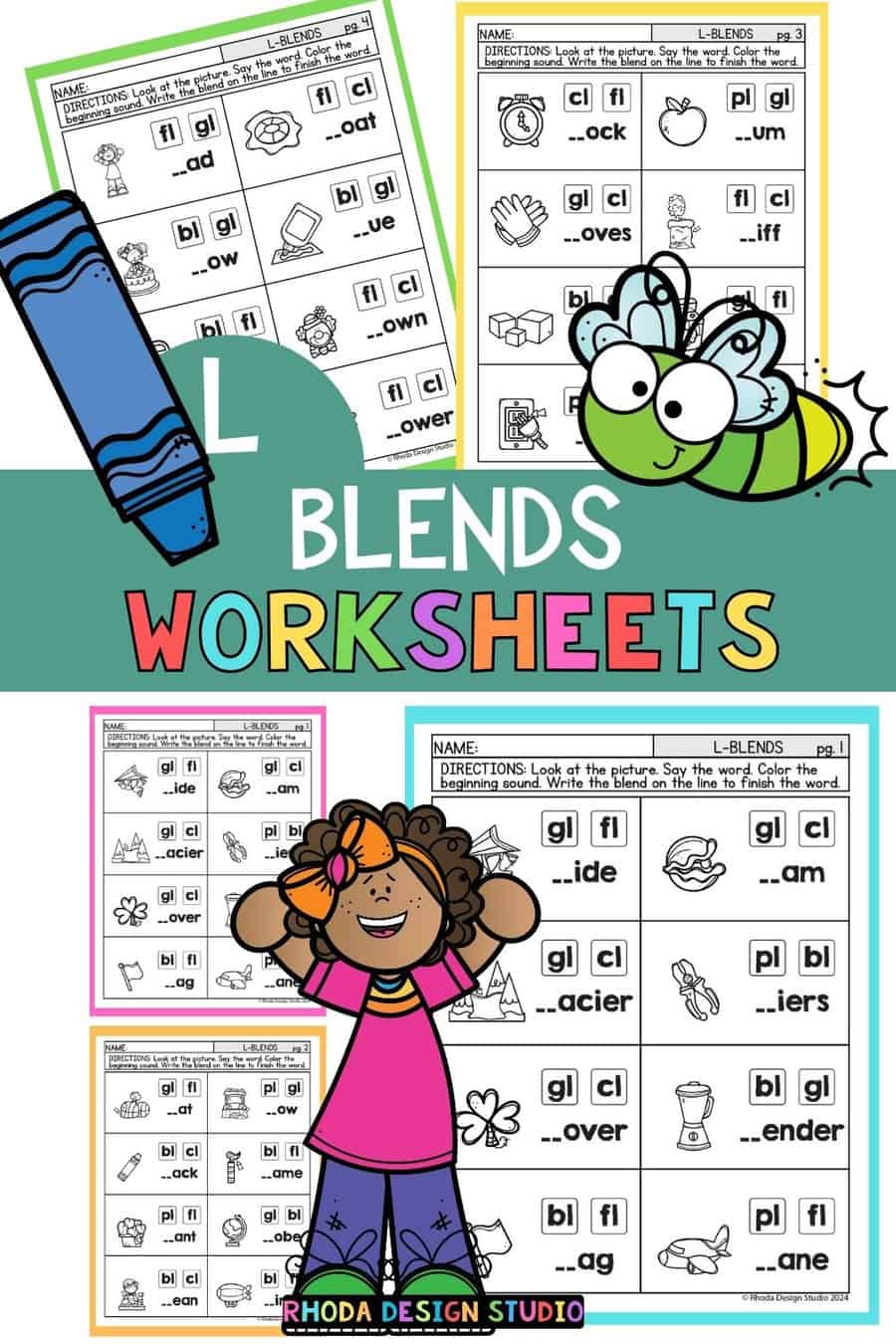 Free L-Blend Worksheets: Practice Beginning Consonant Blends