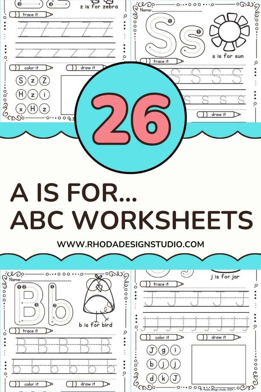 A is For: ABC Worksheets for Free