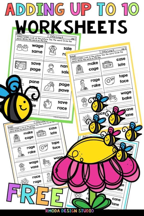 Simple or Basic Addition worksheets for your younger students. These free addition worksheets cover sums up to 10. 