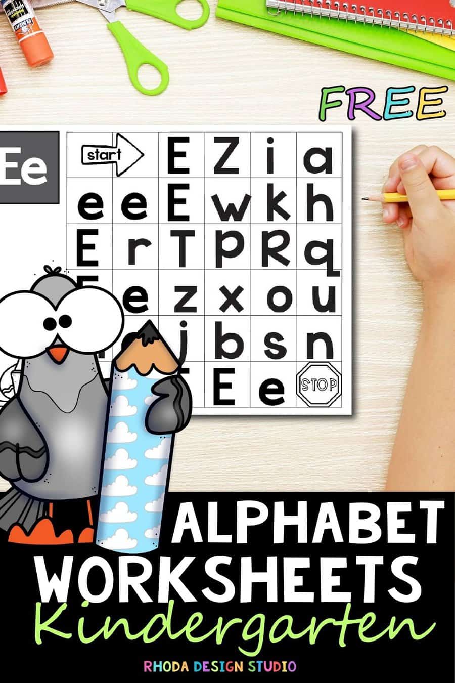 26 Alphabet Maze Worksheets: Free Kindergarten Letter Practice