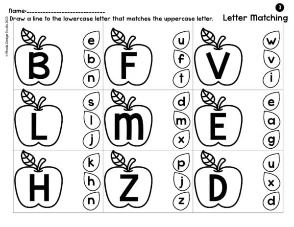 apple-letter_matching_worksheet-3