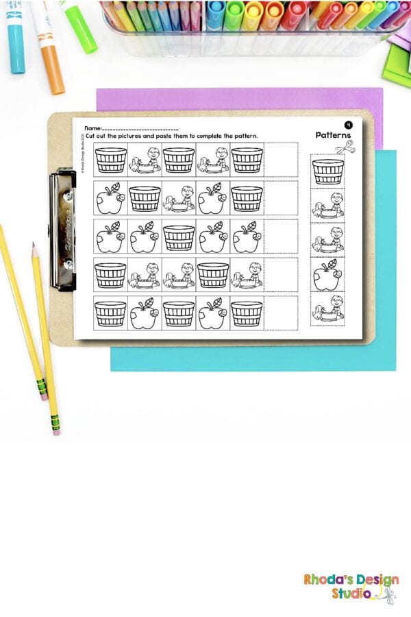 apple-pattern-worksheets