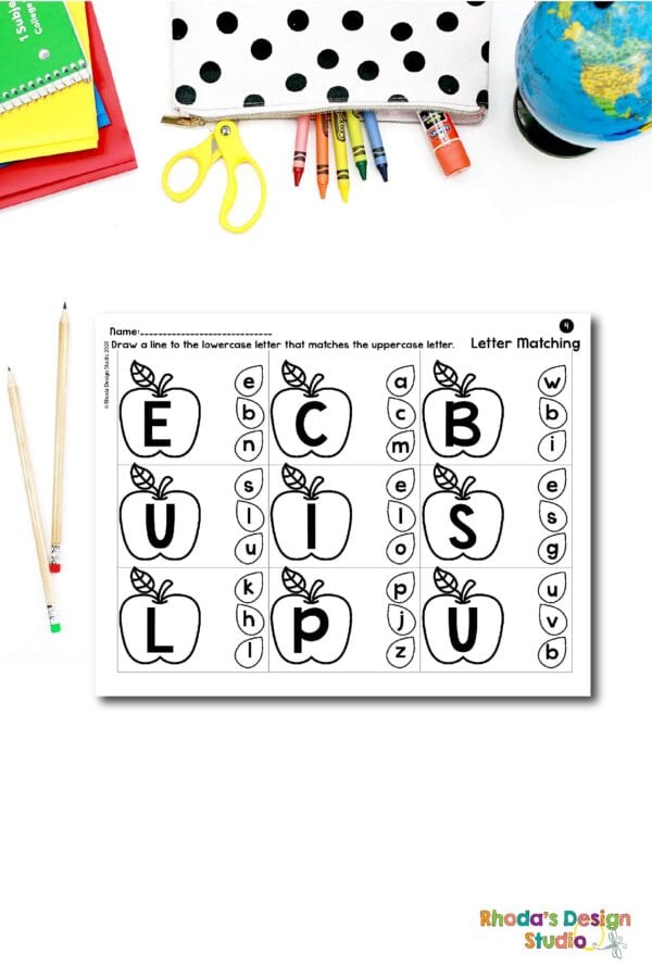 august-letter-matching-worksheets