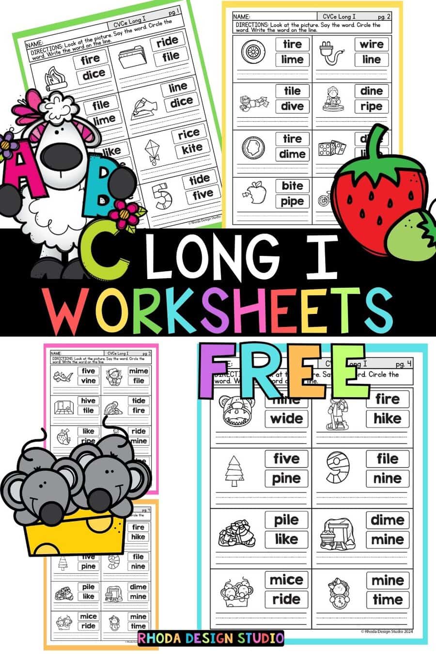 Are you looking for engaging Phonics activities and worksheets for kindergarten and first grade? Teaching phonics can be fun with this CVCE free worksheet set. Perfect for kindergarten and first grade classroom. #phonicsworksheets #kindergarten #firstgrade #phonicscenters